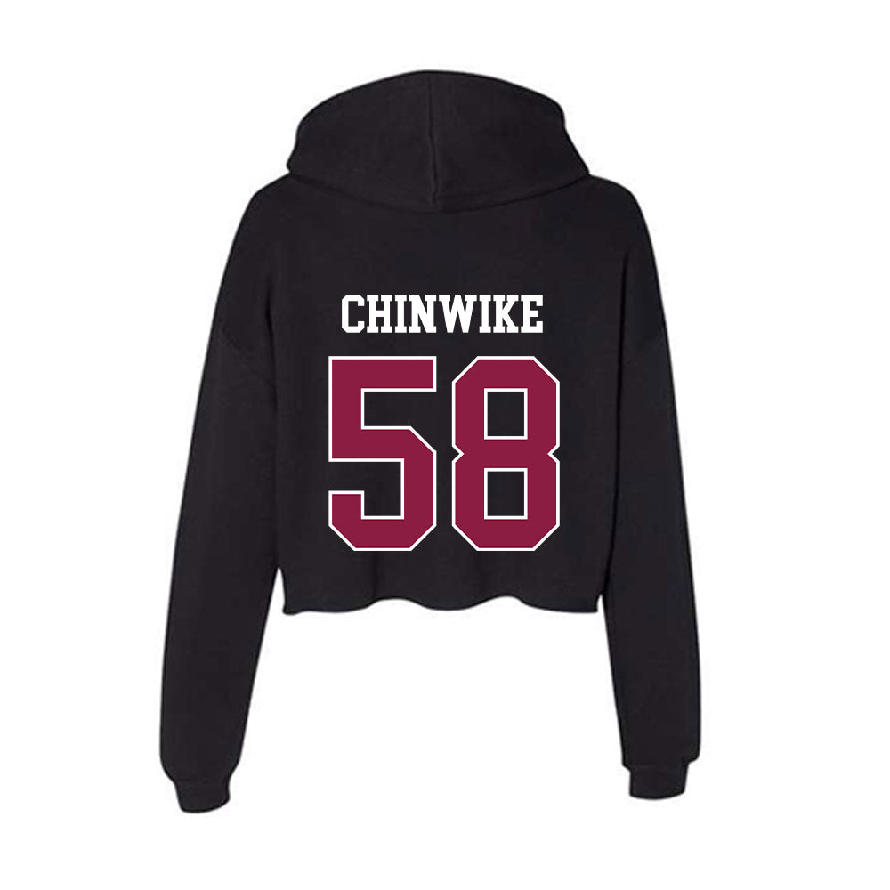 Virginia Tech - NCAA Football : Zeke Chinwike - Women's Crop Fleece Hoodie-1