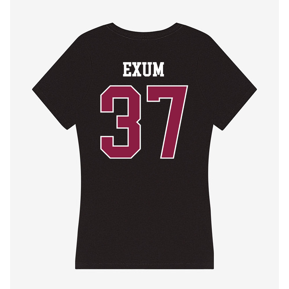 Virginia Tech - NCAA Baseball : Jacob Exum - Women's V-Neck T-Shirt-1
