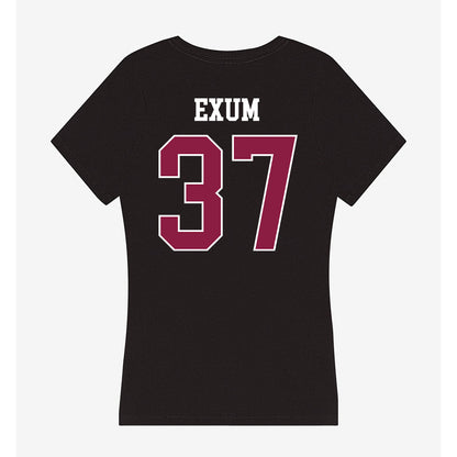 Virginia Tech - NCAA Baseball : Jacob Exum - Women's V-Neck T-Shirt-1