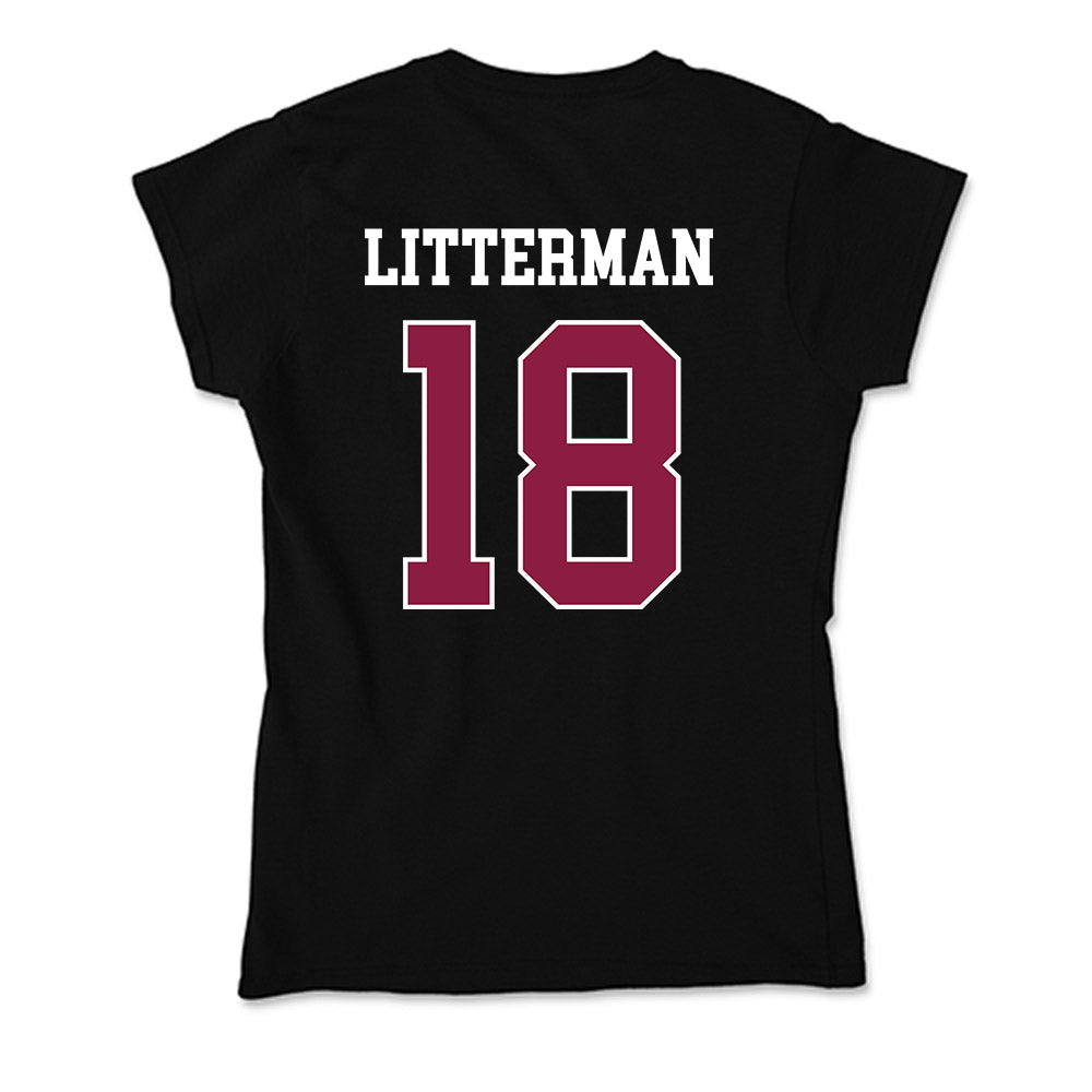 Virginia Tech - NCAA Baseball : Hudson Litterman - Soft Style Women’s T-Shirt-1