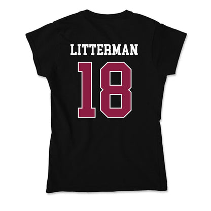 Virginia Tech - NCAA Baseball : Hudson Litterman - Soft Style Women’s T-Shirt-1