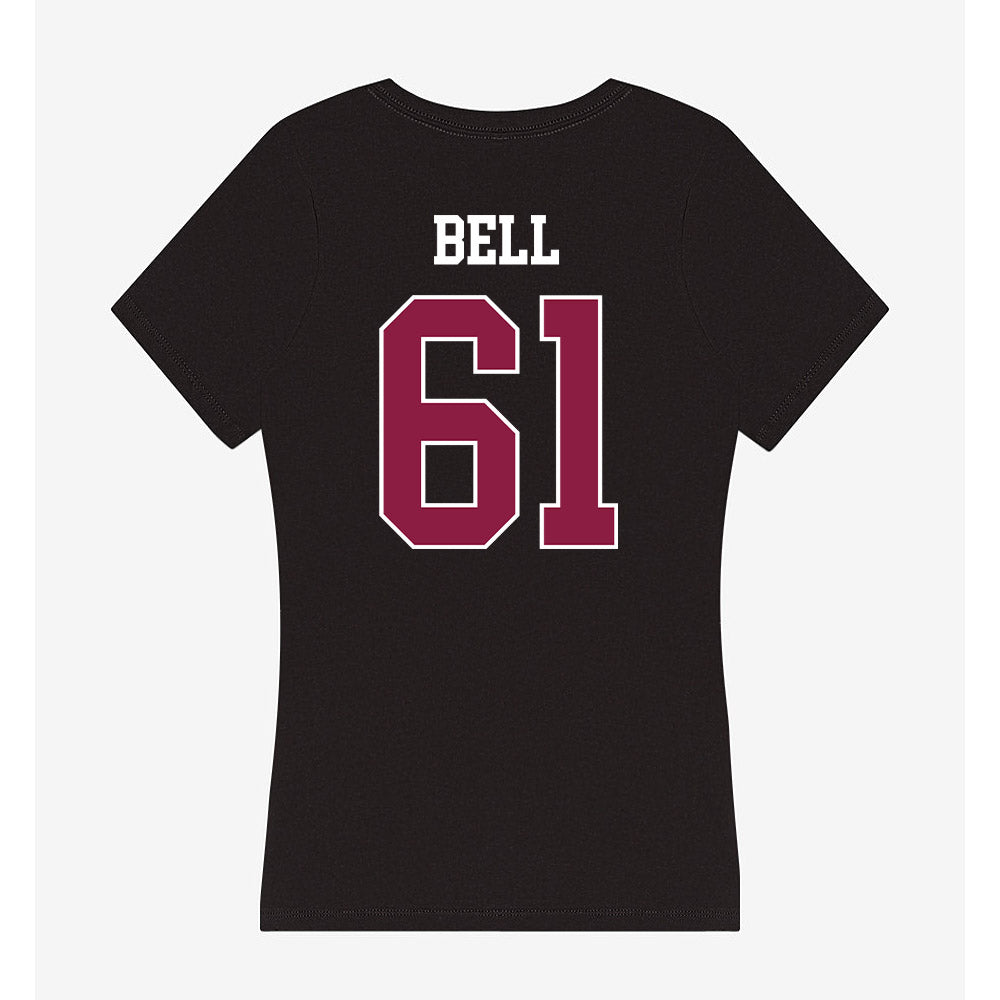 Virginia Tech - NCAA Football : Justin Bell - Women's V-Neck T-Shirt-1