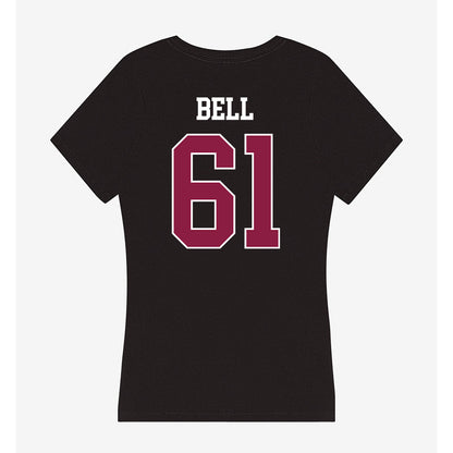 Virginia Tech - NCAA Football : Justin Bell - Women's V-Neck T-Shirt-1