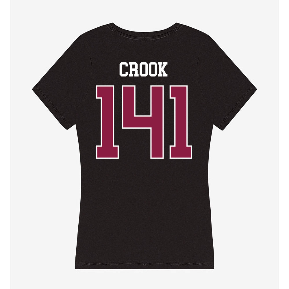 Virginia Tech - NCAA Wrestling : Tom Crook - Women's V-Neck T-Shirt-1