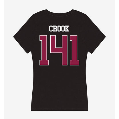 Virginia Tech - NCAA Wrestling : Tom Crook - Women's V-Neck T-Shirt-1