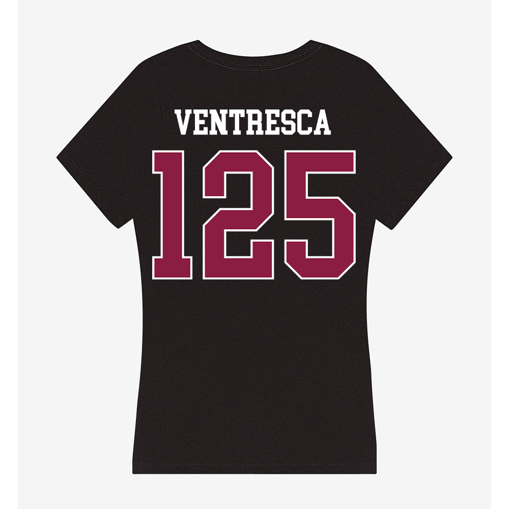 Virginia Tech - NCAA Wrestling : Eddie Ventresca - Women's V-Neck T-Shirt-1