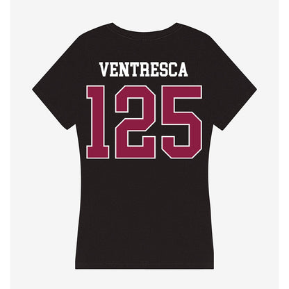 Virginia Tech - NCAA Wrestling : Eddie Ventresca - Women's V-Neck T-Shirt-1