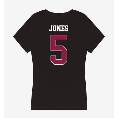 Virginia Tech - NCAA Men's Basketball : SinCere Jones - Women's V-Neck T-Shirt-1