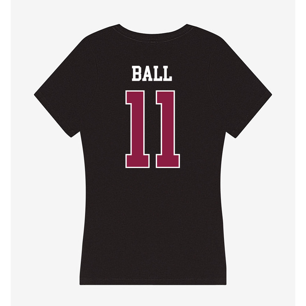 Virginia Tech - NCAA Baseball : Ethan Ball - Women's V-Neck T-Shirt-1