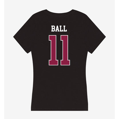 Virginia Tech - NCAA Baseball : Ethan Ball - Women's V-Neck T-Shirt-1