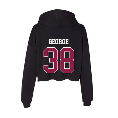 Virginia Tech - NCAA Women's Soccer : Allie George - Women's Crop Fleece Hoodie-1