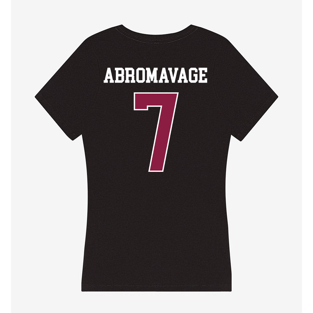 Virginia Tech - NCAA Softball : Nora Abromavage - Women's V-Neck T-Shirt-1