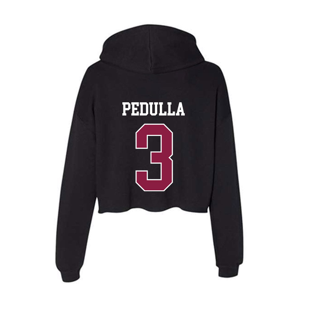 Virginia Tech - NCAA Men's Basketball : Sean Pedulla - Women's Crop Fleece Hoodie-1
