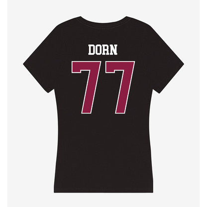 Virginia Tech - NCAA Men's Basketball : Antonio Dorn - Women's V-Neck T-Shirt-1