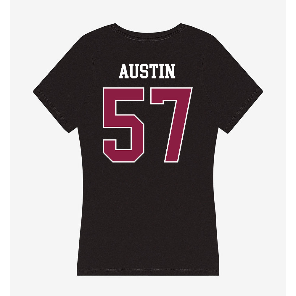 Virginia Tech - NCAA Football : Lucas Austin - Women's V-Neck T-Shirt-1