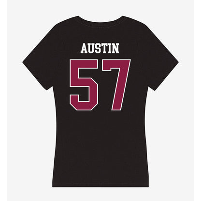 Virginia Tech - NCAA Football : Lucas Austin - Women's V-Neck T-Shirt-1