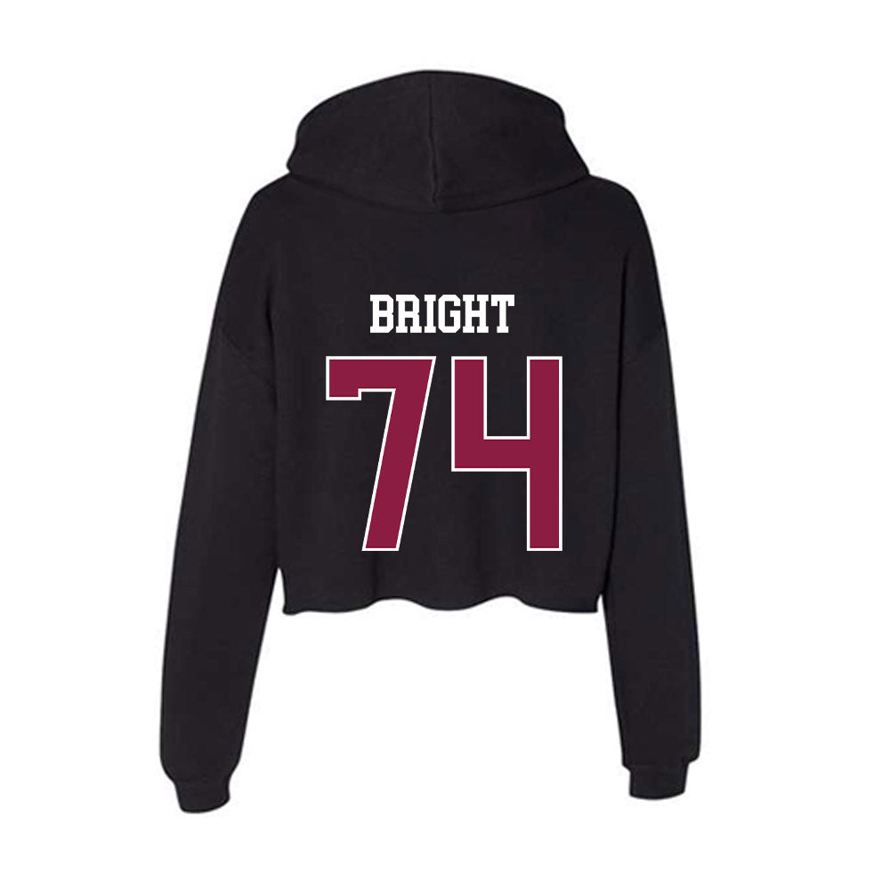 Virginia Tech - NCAA Football : Marlen Bright - Women's Crop Fleece Hooded Sweatshirt-1