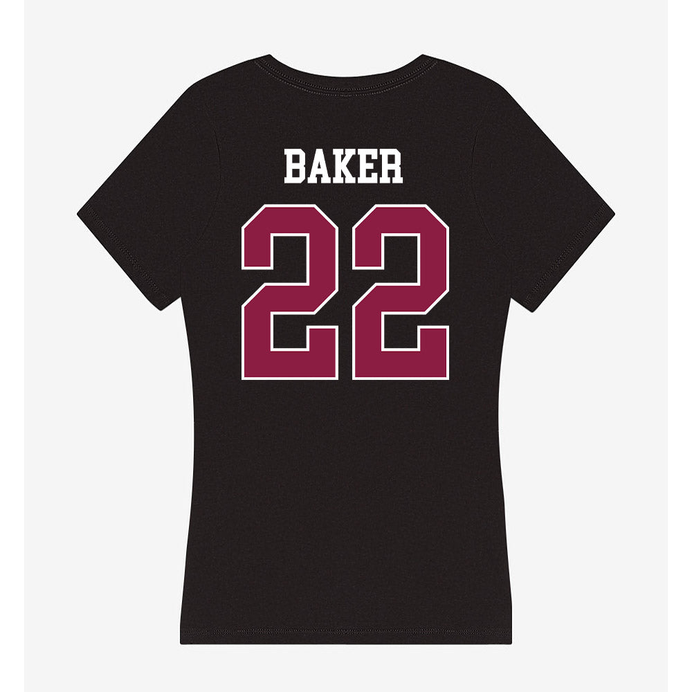 Virginia Tech - NCAA Football : Bryce Baker - Women's V-Neck T-Shirt-1
