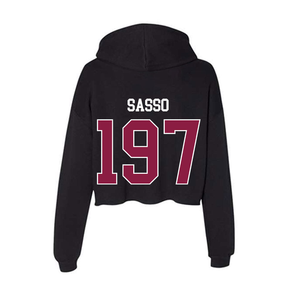 Virginia Tech - NCAA Wrestling : Sonny Sasso - Women's Crop Fleece Hoodie-1