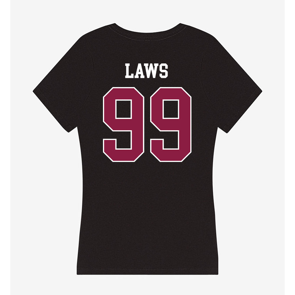 Virginia Tech - NCAA Football : Emmett Laws - Women's V-Neck T-Shirt-1