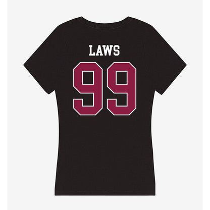 Virginia Tech - NCAA Football : Emmett Laws - Women's V-Neck T-Shirt-1