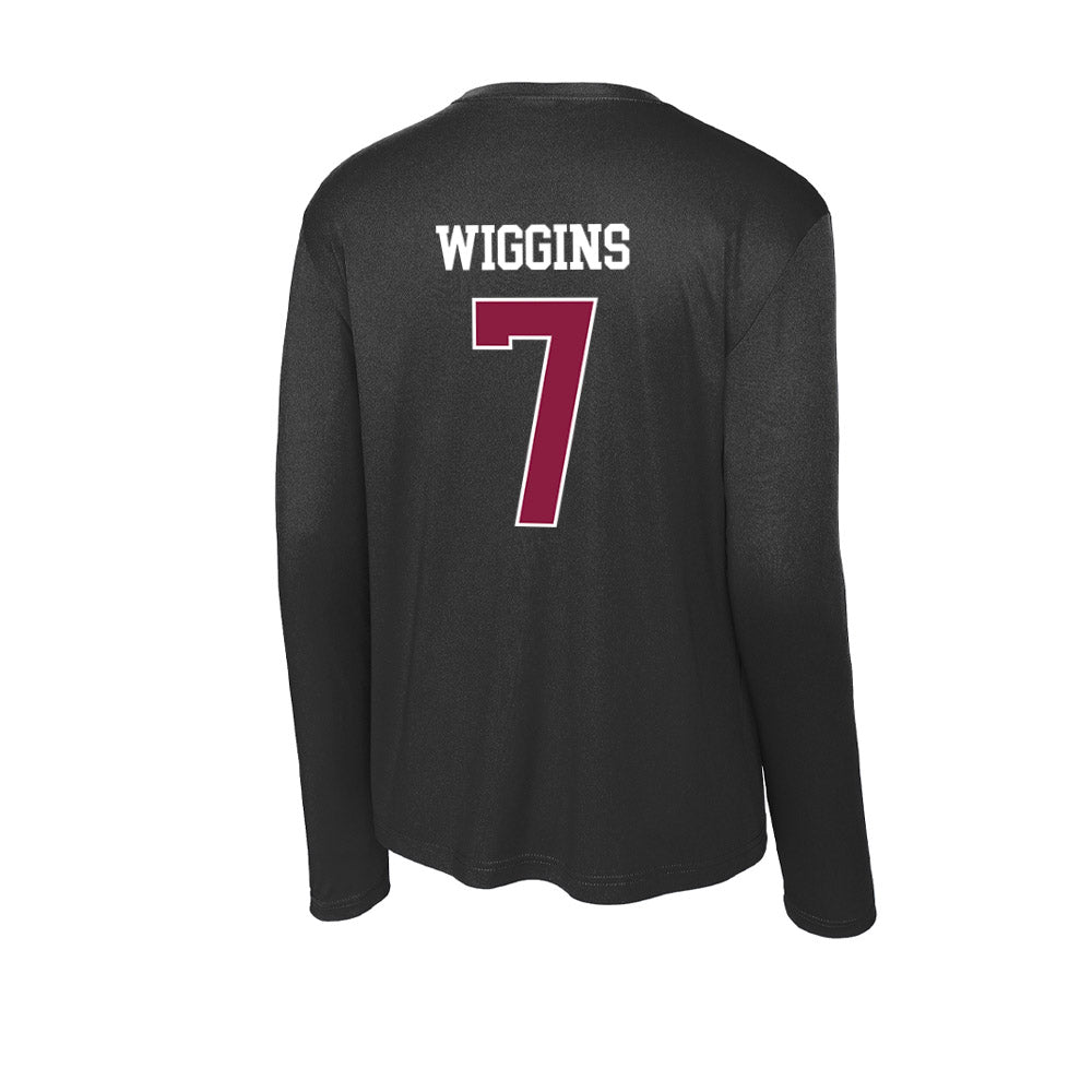 Virginia Tech - NCAA Football : Chanz Wiggins - Activewear Long Sleeve T-Shirt-1