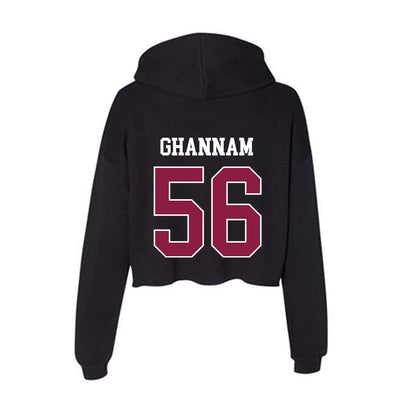 Virginia Tech - NCAA Football : Layth Ghannam - Women's Crop Fleece Hoodie-1