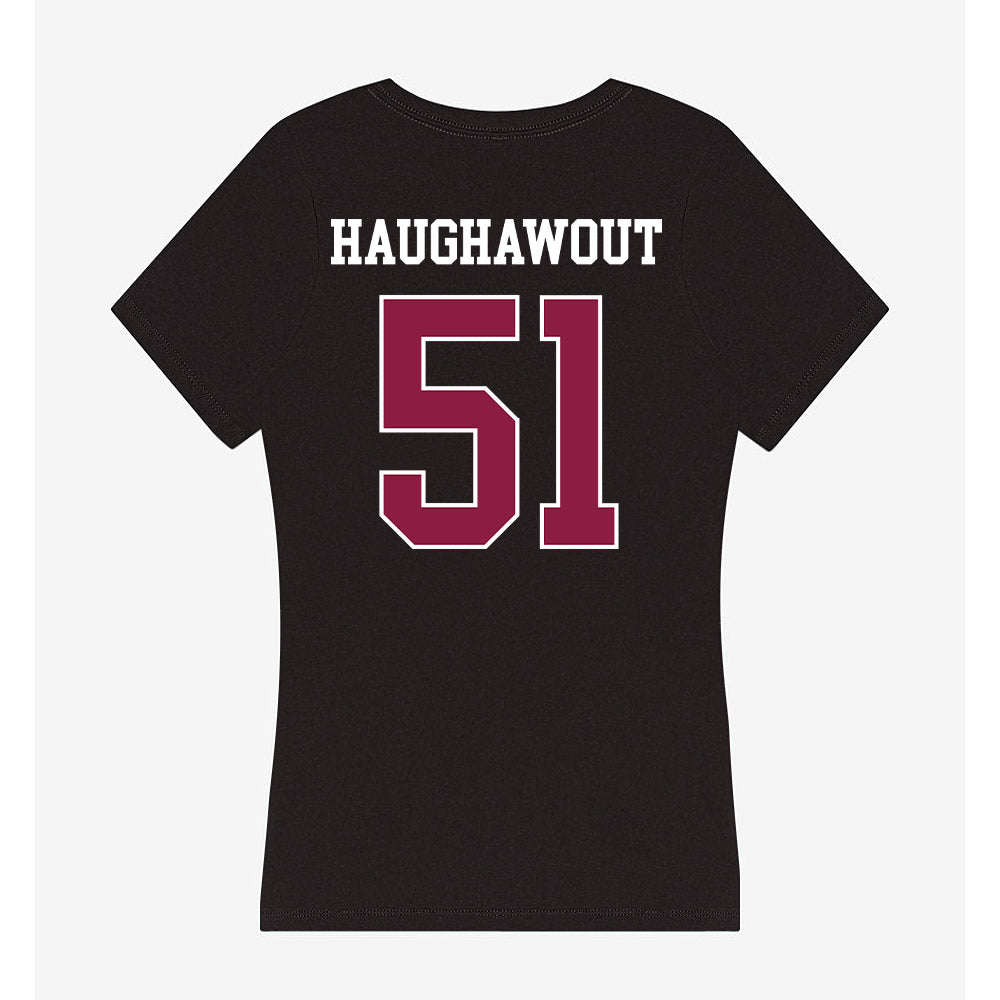 Virginia Tech - NCAA Football : Elijah Haughawout - Women's V-Neck T-Shirt-1