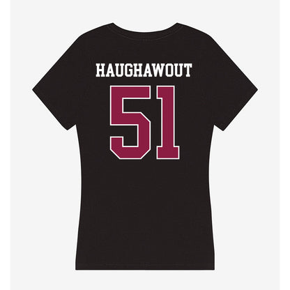 Virginia Tech - NCAA Football : Elijah Haughawout - Women's V-Neck T-Shirt-1