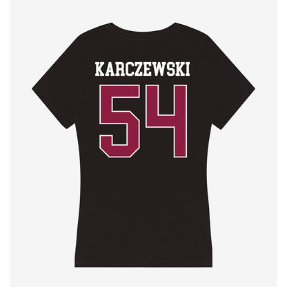Virginia Tech - NCAA Football : Grant Karczewski - Women's V-Neck T-Shirt-1