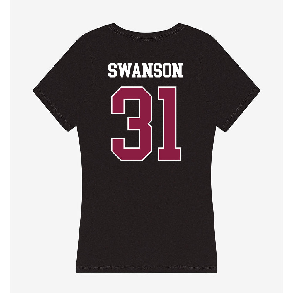 Virginia Tech - NCAA Women's Basketball : Sophie Swanson - Women's V-Neck T-Shirt-1