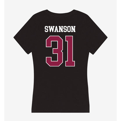 Virginia Tech - NCAA Women's Basketball : Sophie Swanson - Women's V-Neck T-Shirt-1