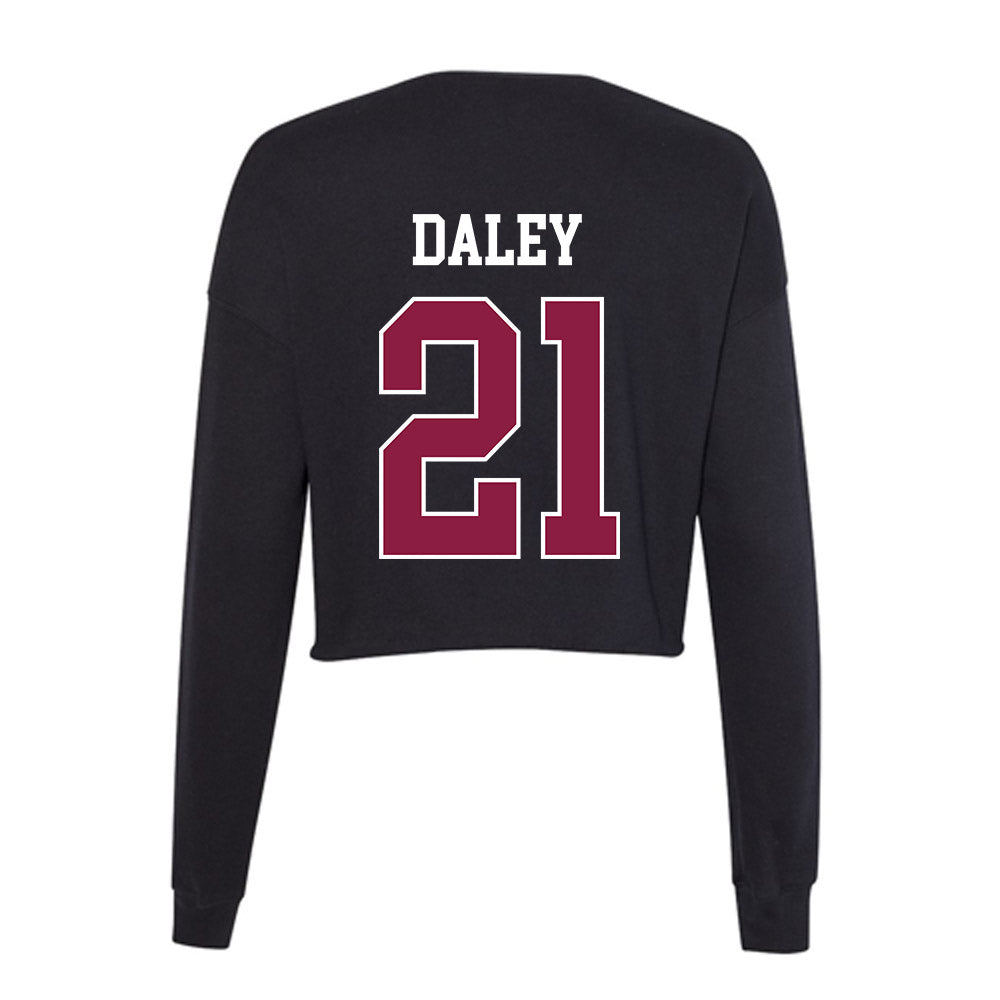 Virginia Tech - NCAA Women's Basketball : Melannie Daley - Women's Cropped Crew Fleece-1
