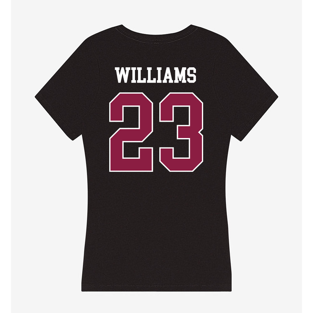 Virginia Tech - NCAA Football : Thomas Williams - Women's V-Neck T-Shirt-1