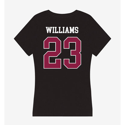 Virginia Tech - NCAA Football : Thomas Williams - Women's V-Neck T-Shirt-1