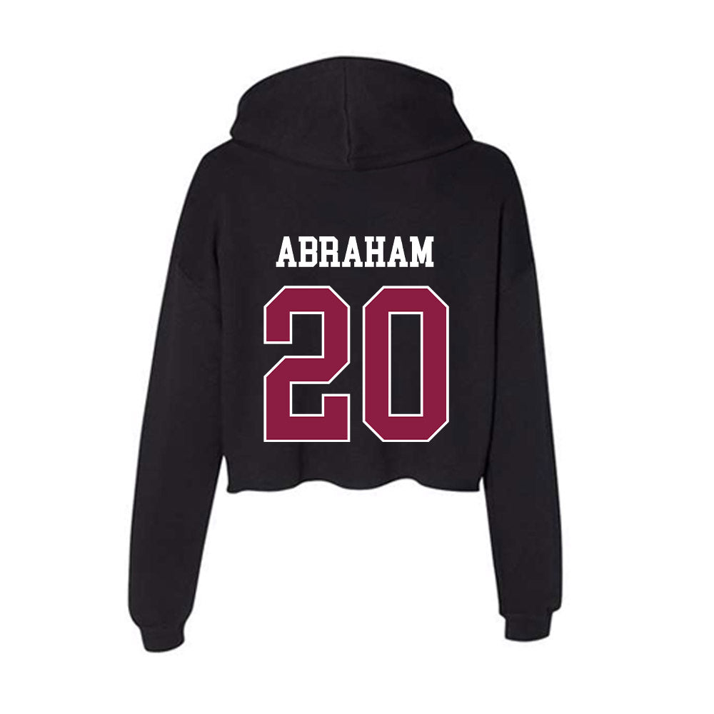 Virginia Tech - NCAA Baseball : Nic Abraham - Women's Crop Fleece Hooded Sweatshirt-1