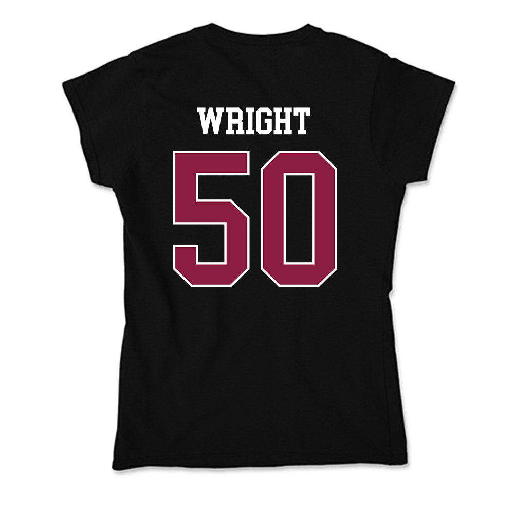 Virginia Tech - NCAA Football : Nathaniel Wright - Soft Style Women’s T-Shirt-1