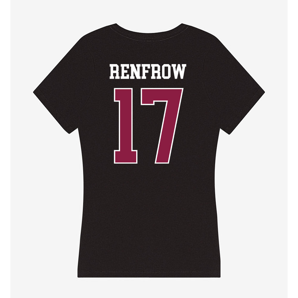 Virginia Tech - NCAA Baseball : Brett Renfrow - Women's V-Neck T-Shirt-1