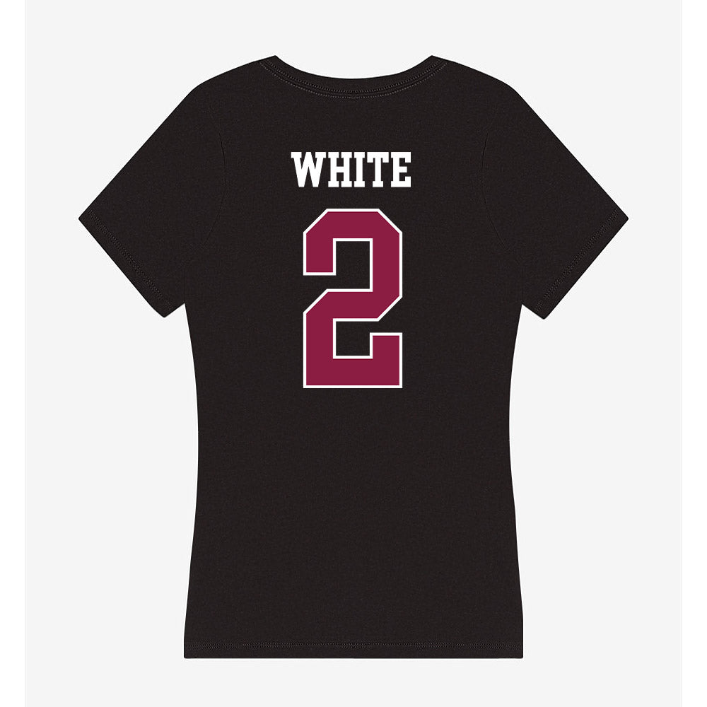 Virginia Tech - NCAA Football : Jaquez White - Women's V-Neck T-Shirt-1