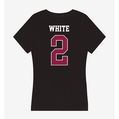 Virginia Tech - NCAA Football : Jaquez White - Women's V-Neck T-Shirt-1
