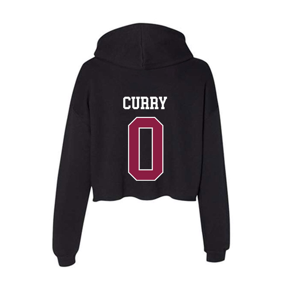Virginia Tech - NCAA Men's Basketball : Jaylen Curry - Women's Crop Fleece Hooded Sweatshirt-1