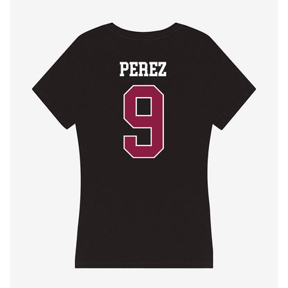 Virginia Tech - NCAA Men's Soccer : Alex Perez - Women's V-Neck T-Shirt-1