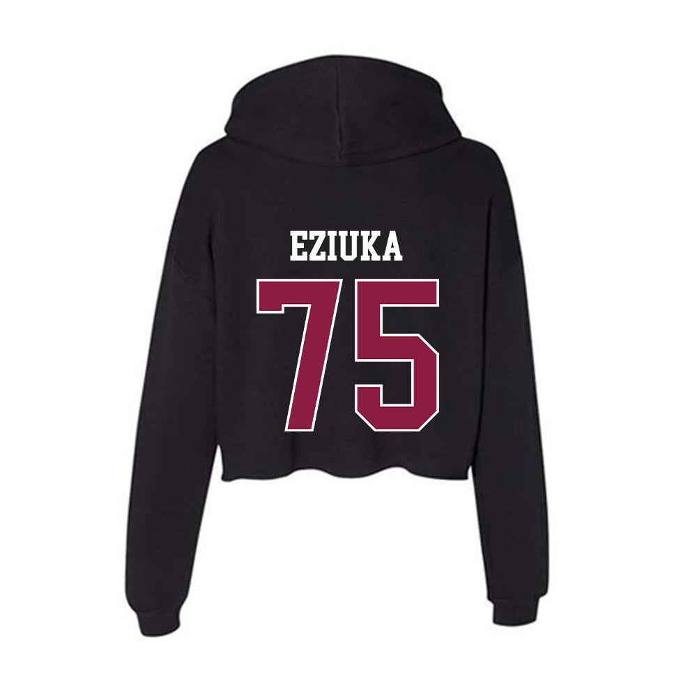 Virginia Tech - NCAA Football : Benjamin Eziuka - Women's Crop Fleece Hooded Sweatshirt-1