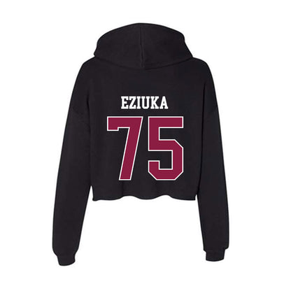 Virginia Tech - NCAA Football : Benjamin Eziuka - Women's Crop Fleece Hooded Sweatshirt-1