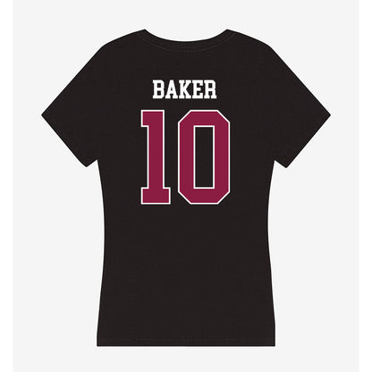Virginia Tech - NCAA Women's Basketball : Carys Baker - Women's V-Neck T-Shirt-1