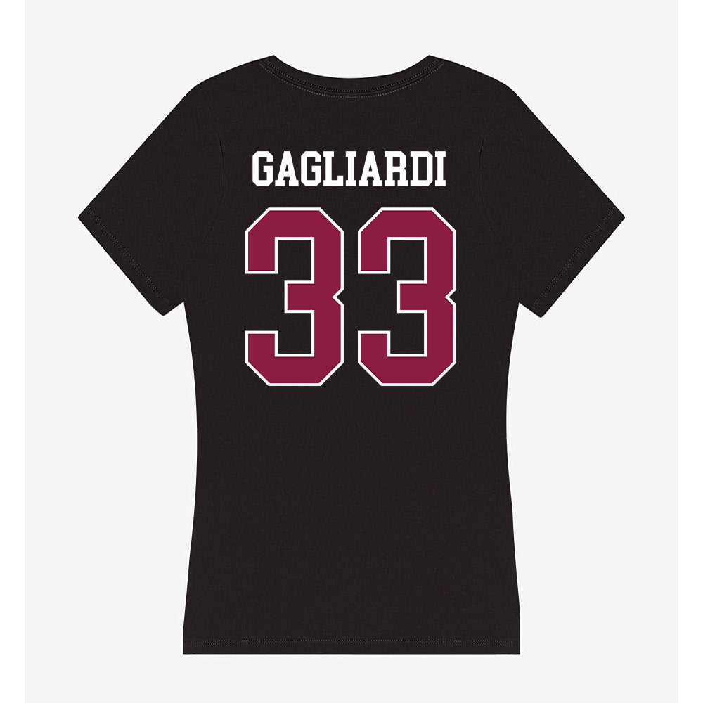 Virginia Tech - NCAA Softball : Mia Gagliardi - Women's V-Neck T-Shirt-1