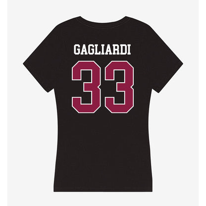 Virginia Tech - NCAA Softball : Mia Gagliardi - Women's V-Neck T-Shirt-1