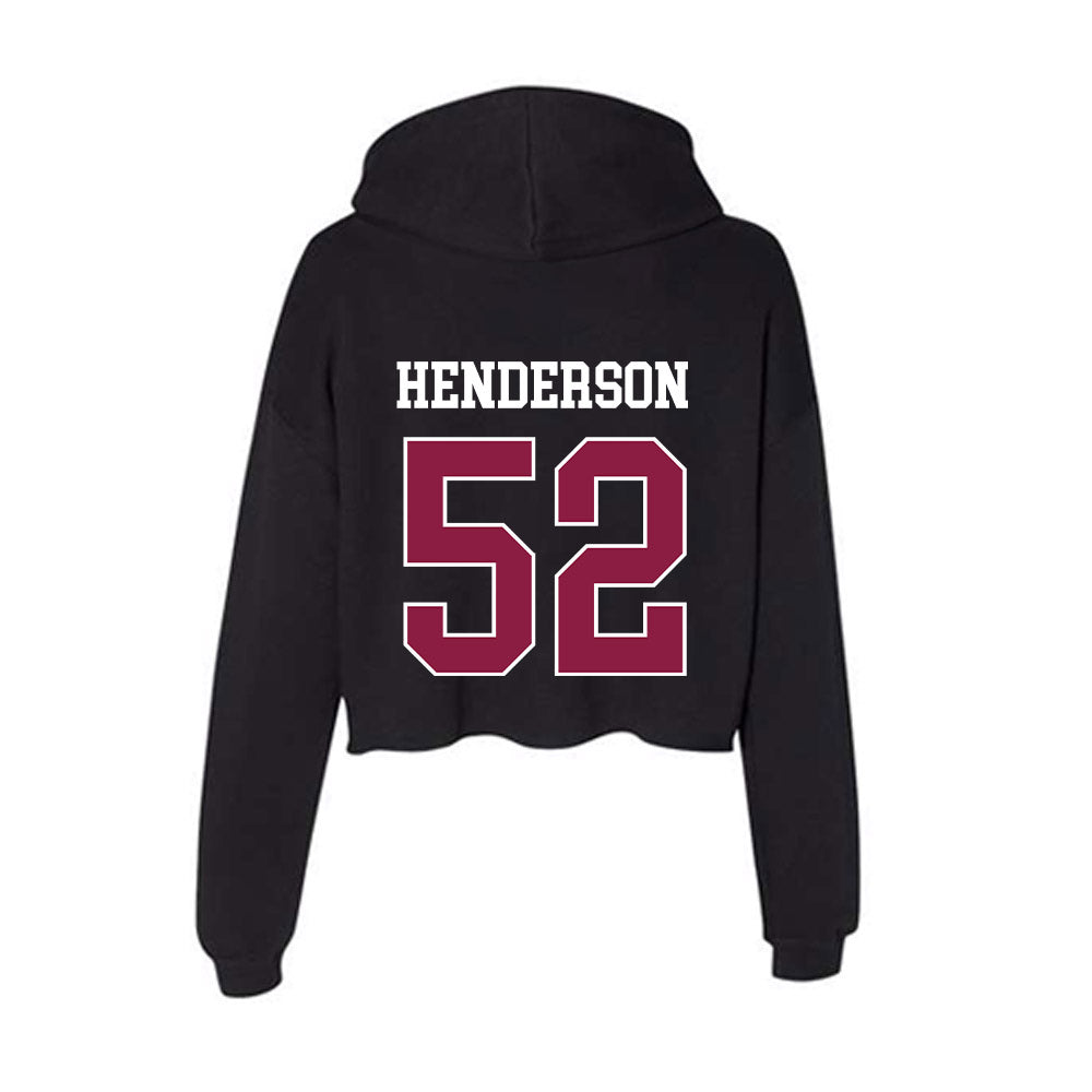 Virginia Tech - NCAA Football : Sherrod Henderson - Women's Crop Fleece Hoodie-1