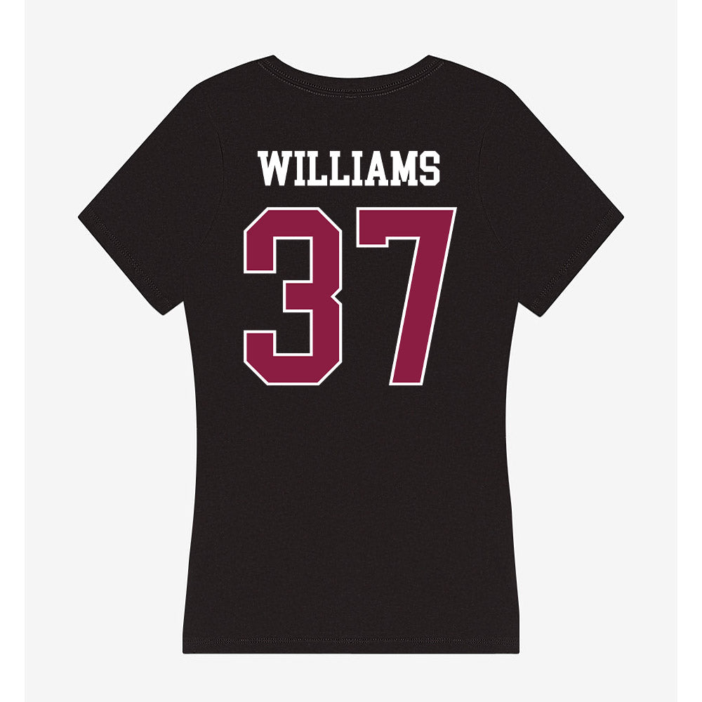 Virginia Tech - NCAA Football : Mylachi Williams - Women's V-Neck T-Shirt-1