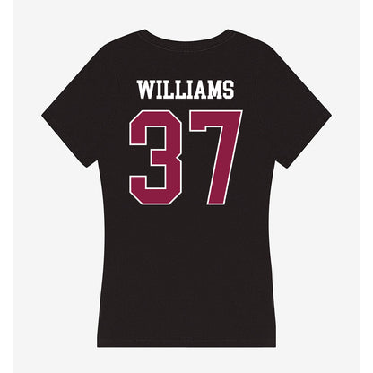 Virginia Tech - NCAA Football : Mylachi Williams - Women's V-Neck T-Shirt-1